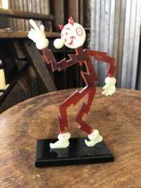 〜50s Vintage REDDY KILOWATT Standing Business Card Holder Figure (A419)