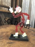 〜50s Vintage REDDY KILOWATT Standing Business Card Holder Figure (A416)