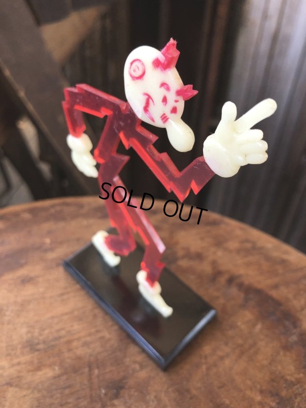 画像4: 〜50s Vintage REDDY KILOWATT Standing Business Card Holder Figure (A416)