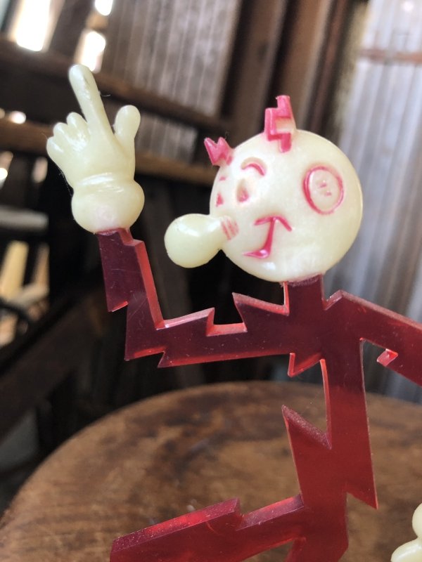 画像5: 〜50s Vintage REDDY KILOWATT Standing Business Card Holder Figure (A417)