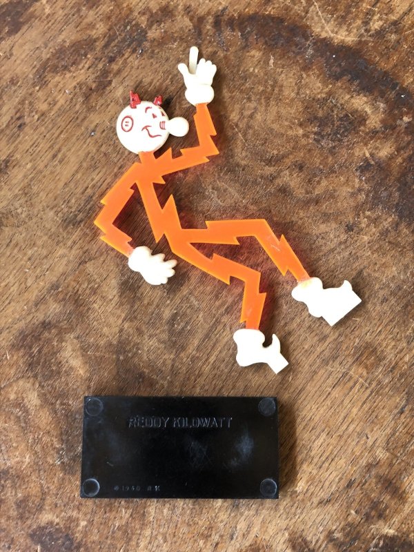 画像9: 〜50s Vintage REDDY KILOWATT Standing Business Card Holder Figure (A414)