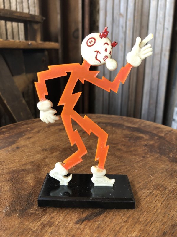 画像4: 〜50s Vintage REDDY KILOWATT Standing Business Card Holder Figure (A414)