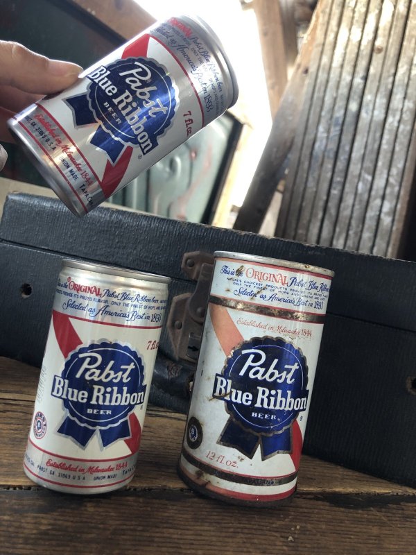 画像5: Vintage Pabst Blue Ribbon Beer Pull Tab Tapa Can 7 fl oz (A421)