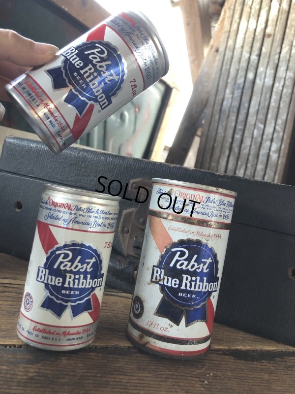 画像5: Vintage Pabst Blue Ribbon Beer Pull Tab Tapa Can 7 fl oz (A421)