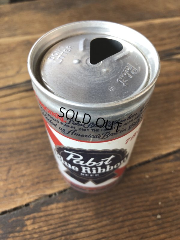 画像3: Vintage Pabst Blue Ribbon Beer Pull Tab Tapa Can 7 fl oz (A421)