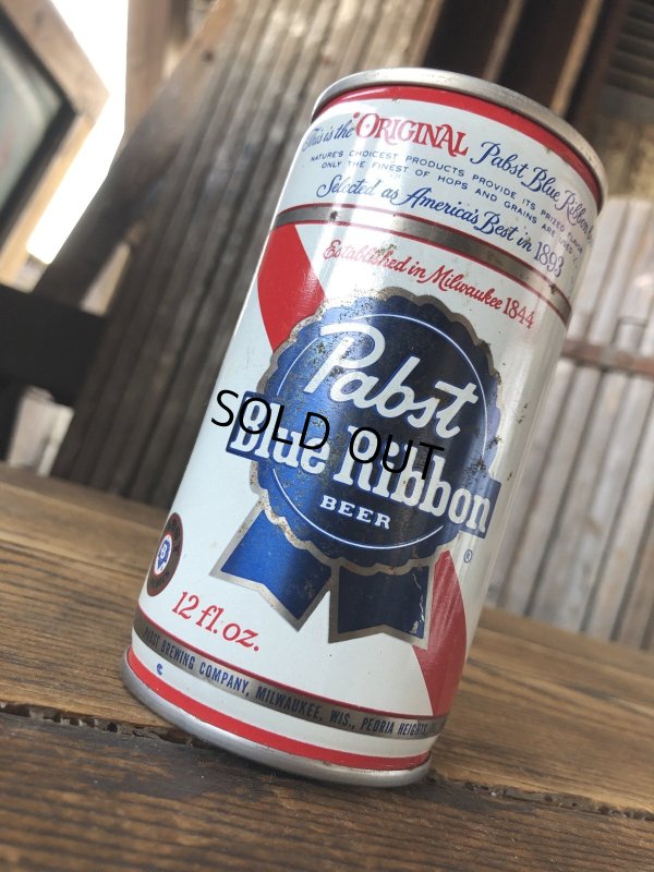 画像4: Vintage Pabst Blue Ribbon Beer Pull Tab Tapa Can 12 fl oz (A428)