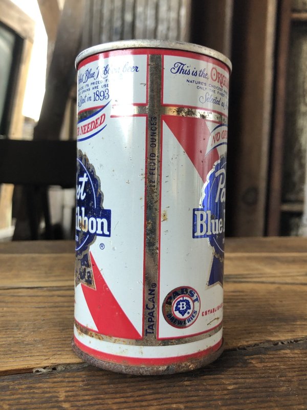 画像4: Vintage Pabst Blue Ribbon Beer Pull Tab Tapa Can 12 fl oz (A424)