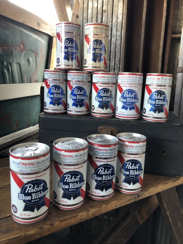 画像5: Vintage Pabst Blue Ribbon Beer Pull Tab Tapa Can 12 fl oz (A426)