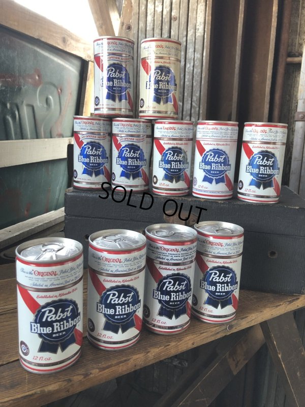 画像6: Vintage Pabst Blue Ribbon Beer Pull Tab Tapa Can 12 fl oz (A428)