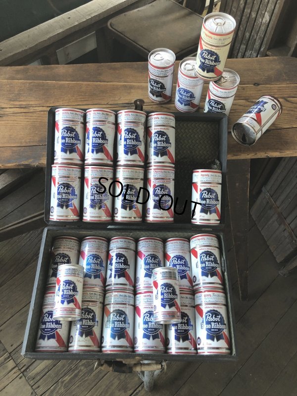 画像1: Vintage Pabst Blue Ribbon Beer Pull Tab Tapa Can 12 fl oz (A428)