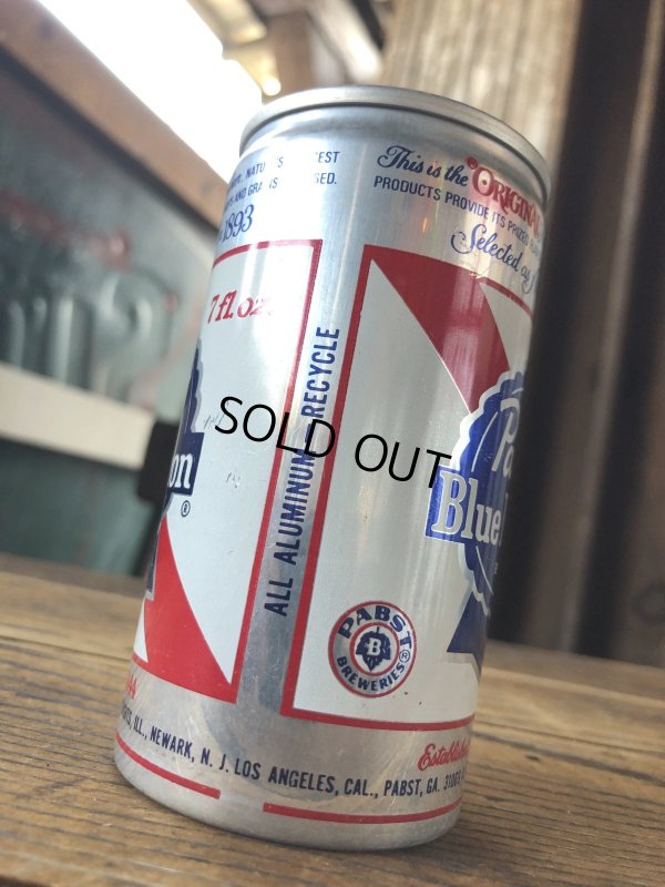 画像4: Vintage Pabst Blue Ribbon Beer Pull Tab Tapa Can 7 fl oz (A421)