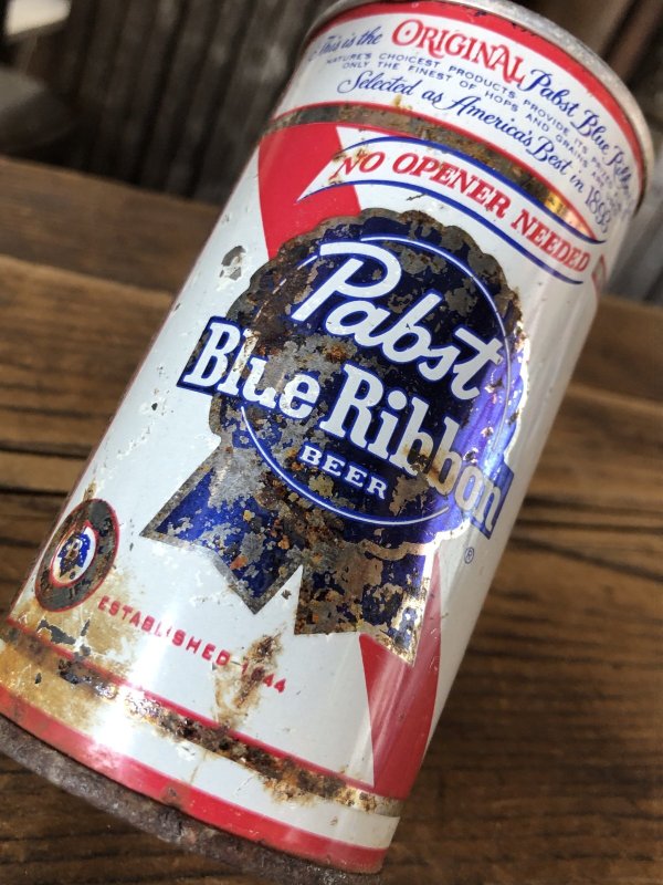画像5: Vintage Pabst Blue Ribbon Beer Pull Tab Tapa Can 12 fl oz (A424)