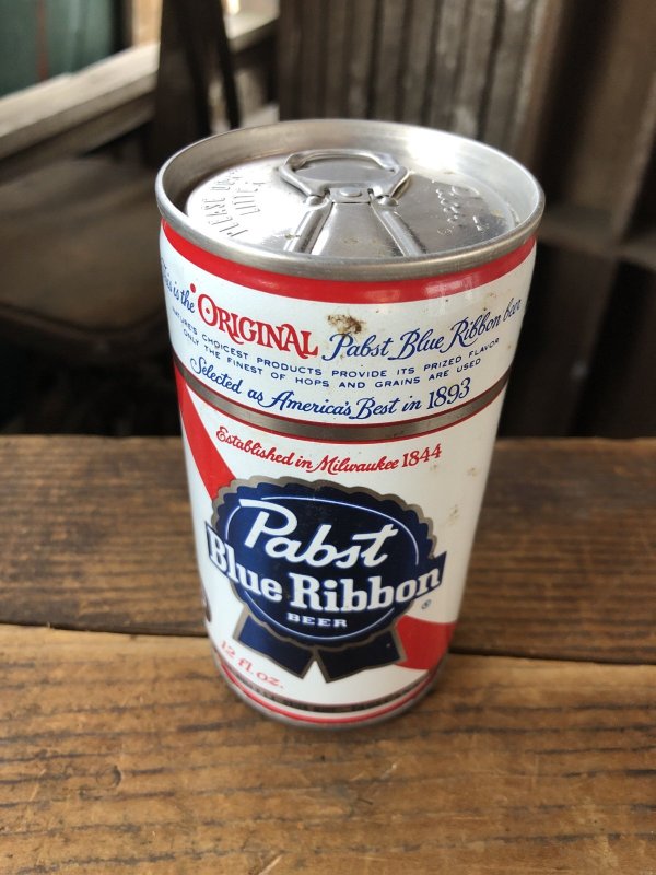 画像2: Vintage Pabst Blue Ribbon Beer Pull Tab Tapa Can 12 fl oz (A428)