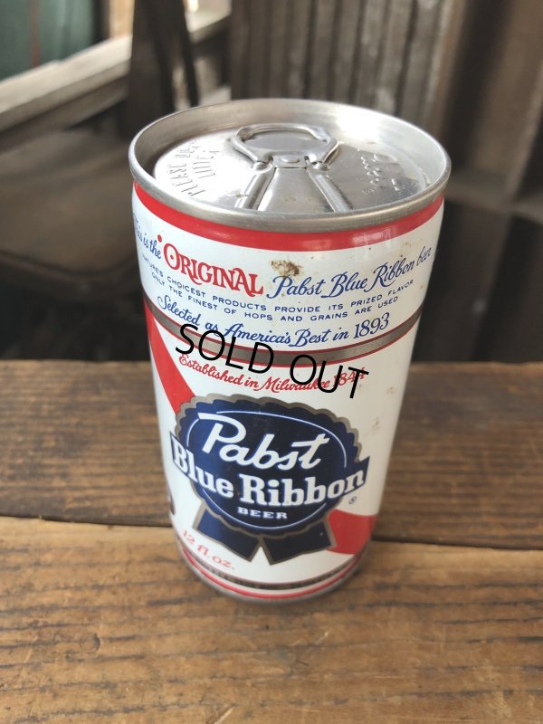 画像2: Vintage Pabst Blue Ribbon Beer Pull Tab Tapa Can 12 fl oz (A428)