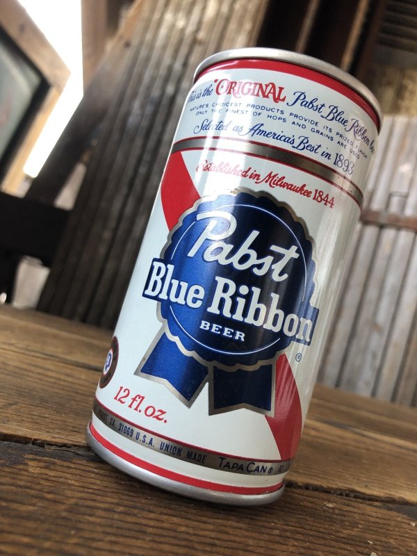 画像3: Vintage Pabst Blue Ribbon Beer Pull Tab Tapa Can 12 fl oz (A427)