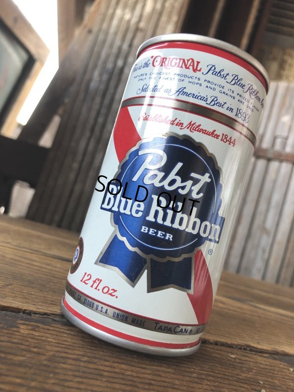 画像3: Vintage Pabst Blue Ribbon Beer Pull Tab Tapa Can 12 fl oz (A427)