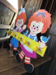 画像2: 70s Vintage Raggedy Ann and Andy Wall Hanging Coat/ Hat Rack Kids Decor (A430)   (2)