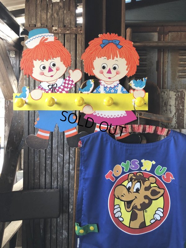 画像15: 70s Vintage Raggedy Ann and Andy Wall Hanging Coat/ Hat Rack Kids Decor (A430)  