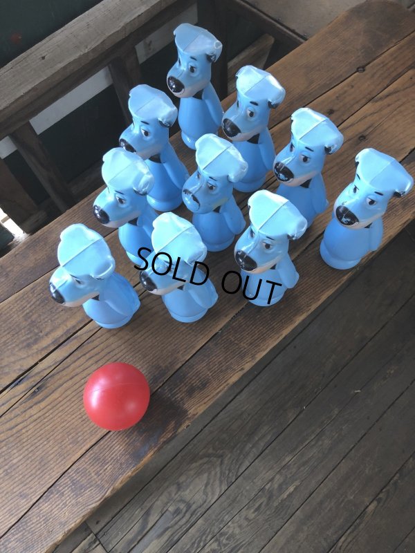 画像8: 60s Hanna-Barbera Huckleberry Hound Bowling Pins Plastic Blow Mold Figures (A429) 