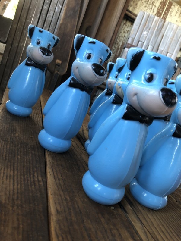 画像6: 60s Hanna-Barbera Huckleberry Hound Bowling Pins Plastic Blow Mold Figures (A429) 