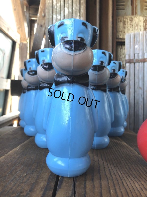 画像2: 60s Hanna-Barbera Huckleberry Hound Bowling Pins Plastic Blow Mold Figures (A429) 