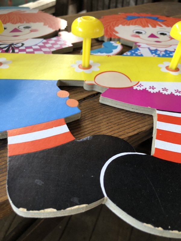 画像13: 70s Vintage Raggedy Ann and Andy Wall Hanging Coat/ Hat Rack Kids Decor (A430)  