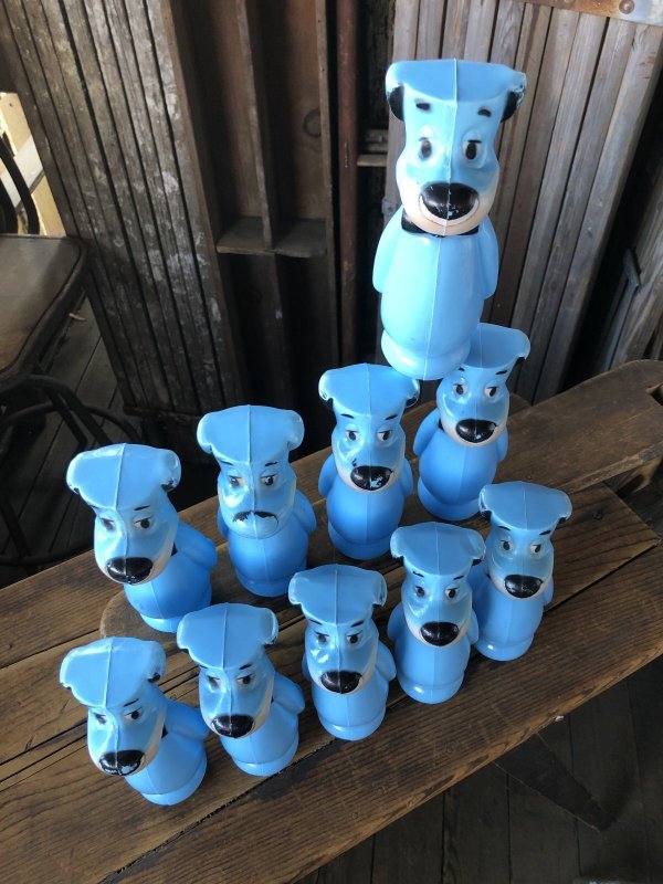 画像10: 60s Hanna-Barbera Huckleberry Hound Bowling Pins Plastic Blow Mold Figures (A429) 