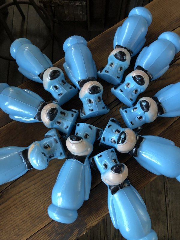 画像9: 60s Hanna-Barbera Huckleberry Hound Bowling Pins Plastic Blow Mold Figures (A429) 