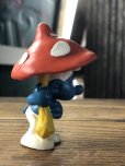画像5: 70s Vintage Smurfs Umbrella Mushroom PVC Figure (A431)   (5)