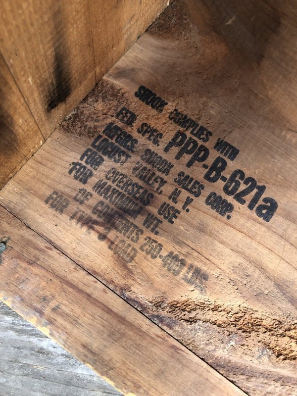 画像5: Vintage U.S MILITARY Wooden Crate No.5 (A433)  