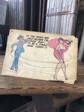 50s Vintage Giant Comic Postcard IF THE WIND HAD ONLY BLOW THE OTHER WAY (A441)  