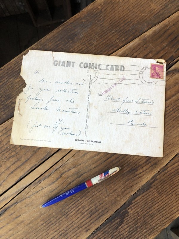 画像6: 50s Vintage Giant Comic Funny Postcard MEN (A440)  