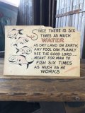50s Vintage Giant Comic Funny Postcard SINCE THERE IS SIX TIMES AS MUCH WATER (A441)  