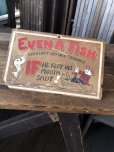 画像1: 50s Vintage Comic Card Plak Sign (A452)   (1)