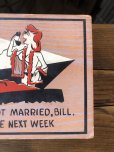 画像3: 50s Vintage Comic Card Plak Sign (A453)   (3)