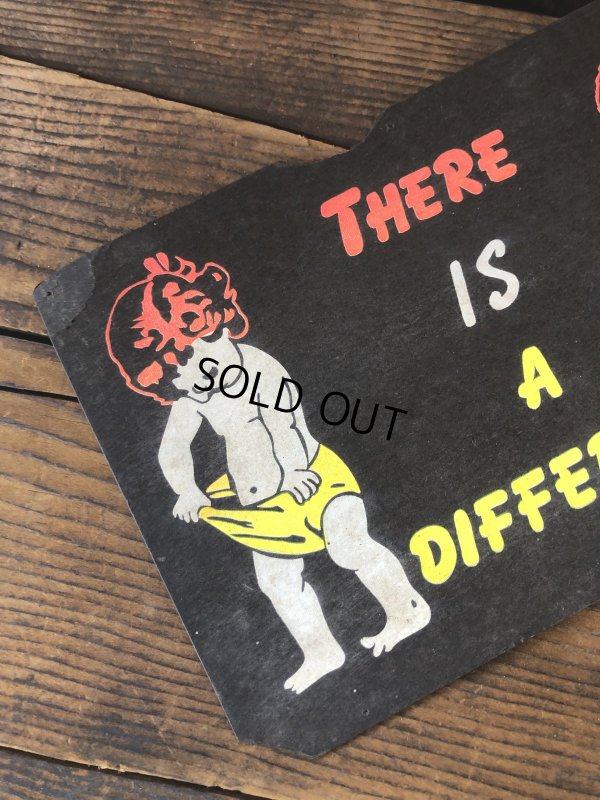 画像2:  Vintage Funny Card  " There is a difference " (A460)  