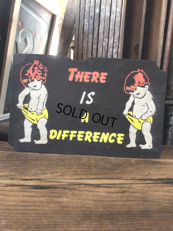 画像1:  Vintage Funny Card  " There is a difference " (A460)  