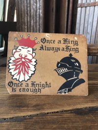  Vintage Funny Card  " Once a King Always a King " (A461)  