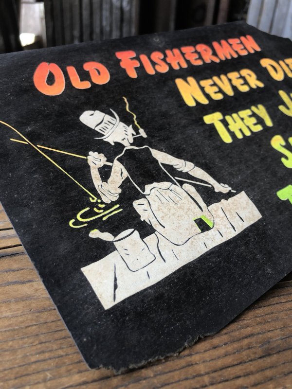 画像3:  Vintage Funny Card  " Old Fishermen... " (A457)  