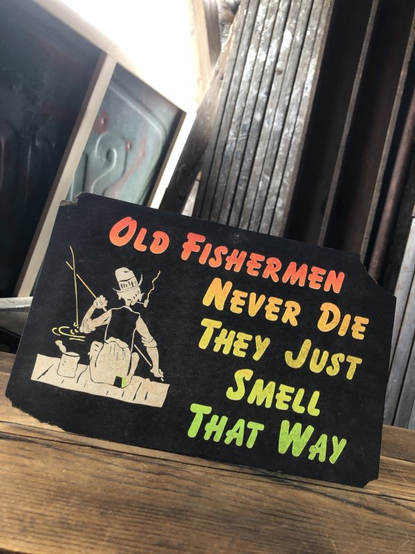 画像1:  Vintage Funny Card  " Old Fishermen... " (A457)  