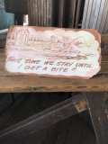  Vintage Funny Card  " THIS TIME WE STAY UNTIL " (A463)  