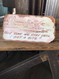  Vintage Funny Card  " THIS TIME WE STAY UNTIL " (A463)  