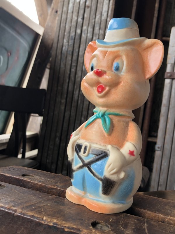 画像5: 60s Vintage Sheriff’s Deputy Bear Rubber Vinyl Squeaky Toy (A473)