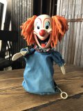 60s Vintage Mattel Bozo the Clown Pullstring Talking Puppet Doll C (A475)