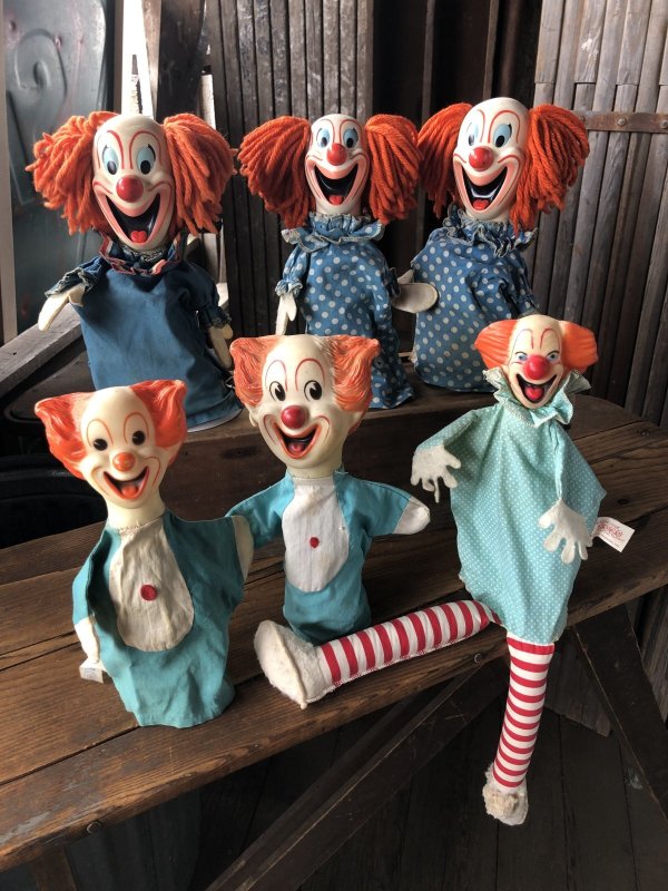 画像13: 60s Vintage Renall Bozo the Clown Walking Puppet Doll (A478)