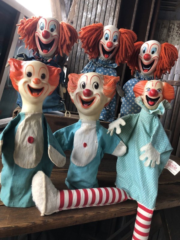画像10: 60s Vintage Knickerbocker Bozo the Clown Puppet Doll B (A477)