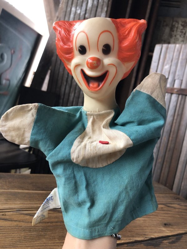 画像9: 60s Vintage Knickerbocker Bozo the Clown Puppet Doll A (A476)