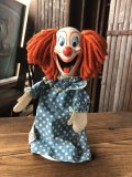 60s Vintage Mattel Bozo the Clown Pullstring Talking Puppet Doll B (A474)