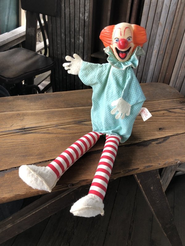 画像1: 60s Vintage Renall Bozo the Clown Walking Puppet Doll (A478)