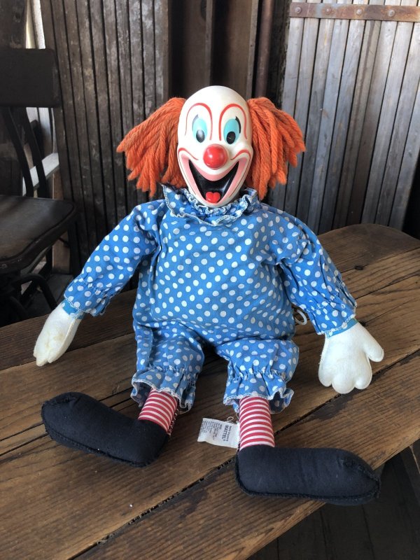 画像2: 60s Vintage Mattel Bozo the Clown Pullstring Talking Doll (A482)